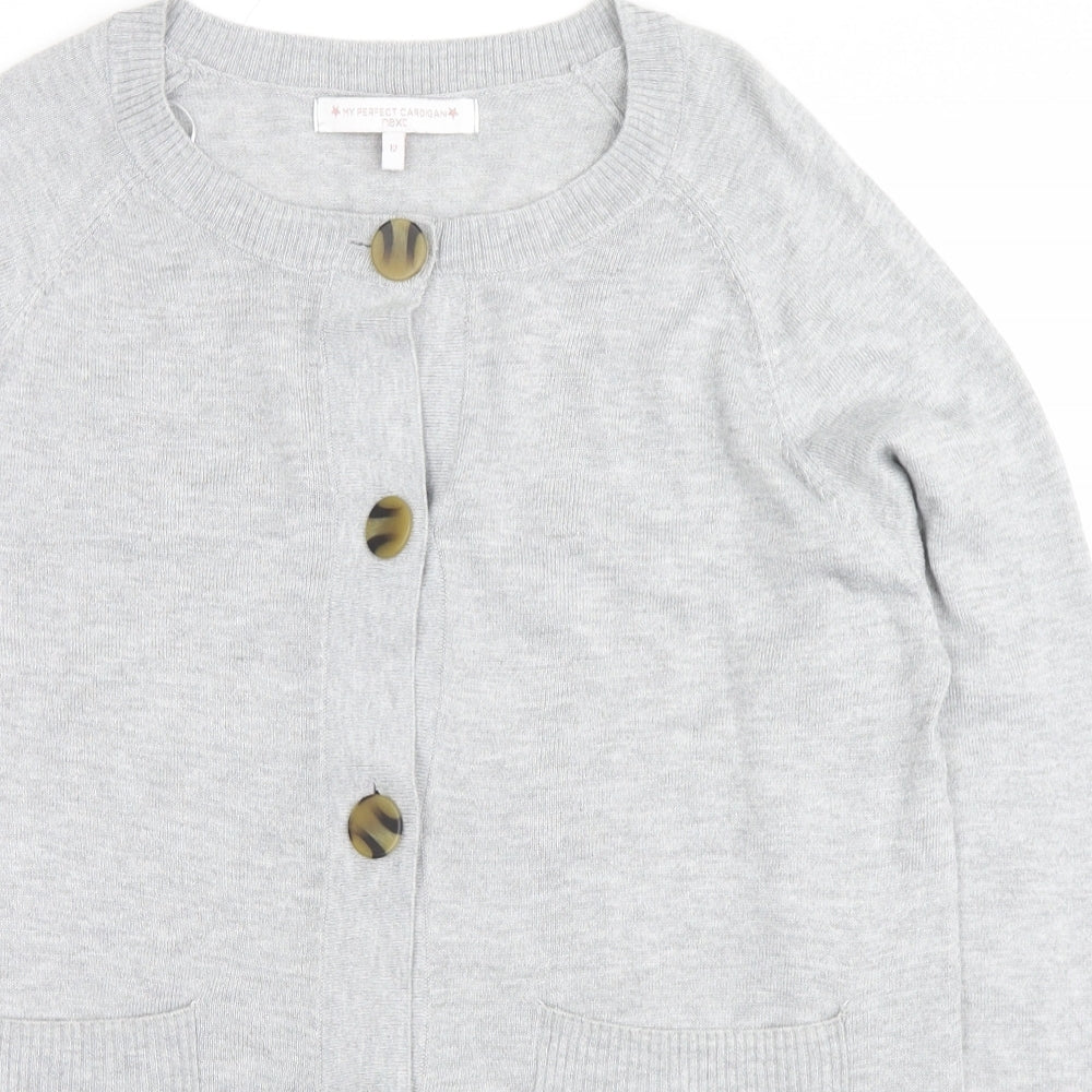 NEXT Womens Grey   Cardigan Jumper Size 12
