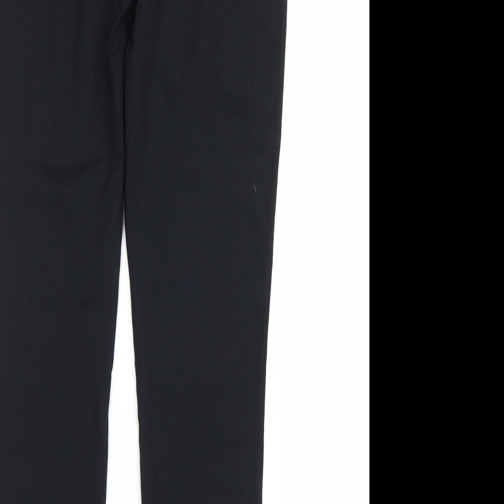 souluxe Womens Black  Microfibre Jogger Leggings Size 12