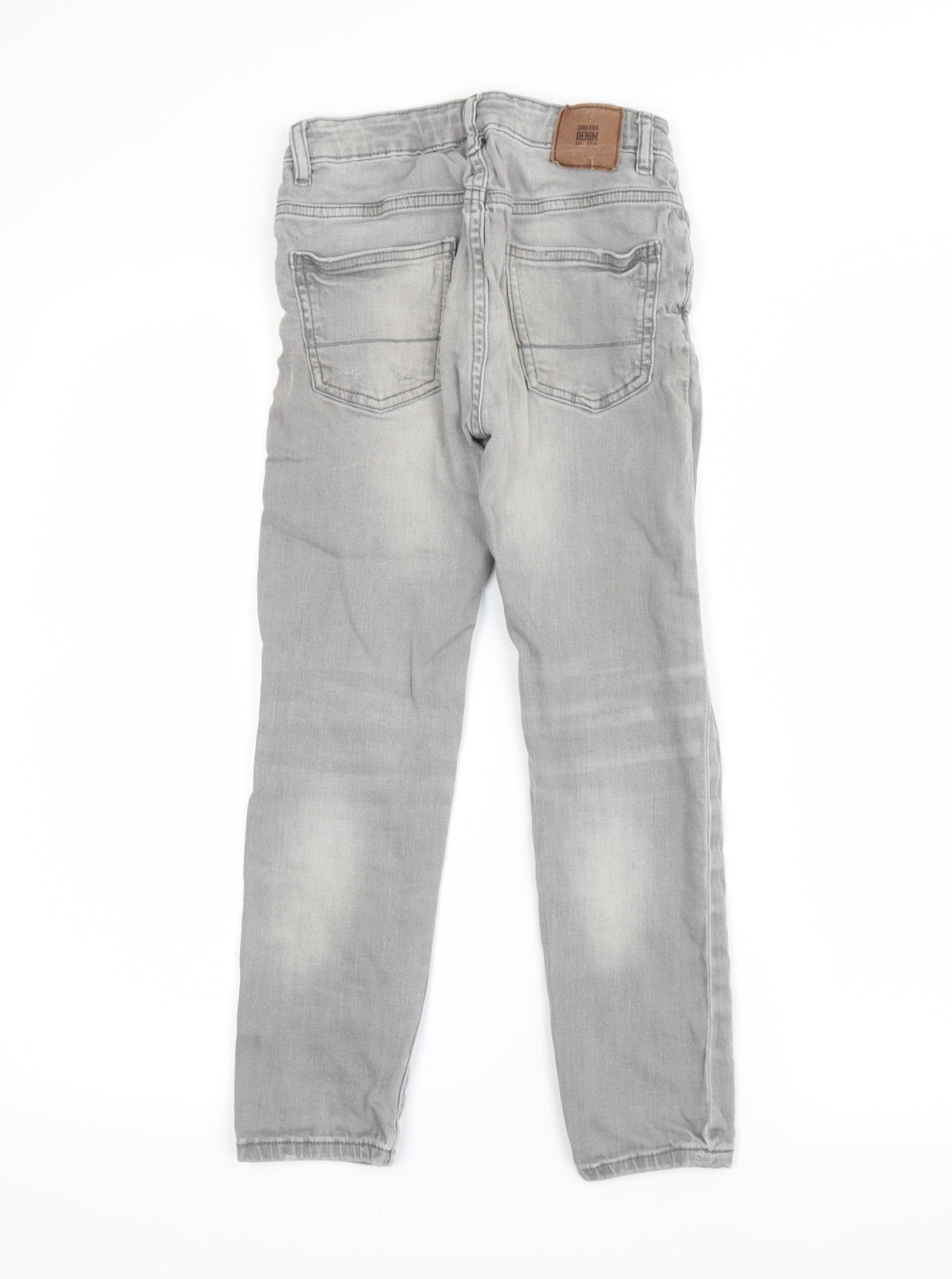 Zara Boys Grey  Denim Straight Jeans Size 8 Years