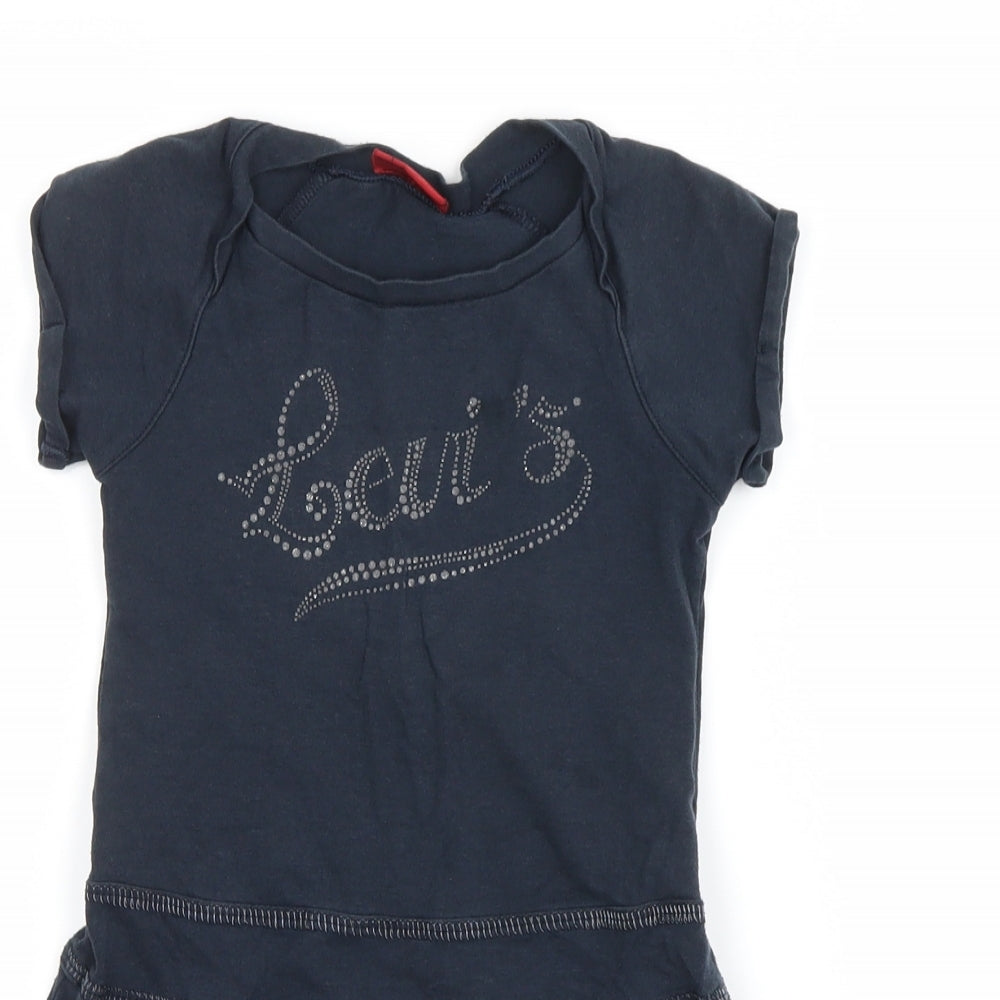 levi's Girls Blue   T-Shirt Dress  Size 5 Years