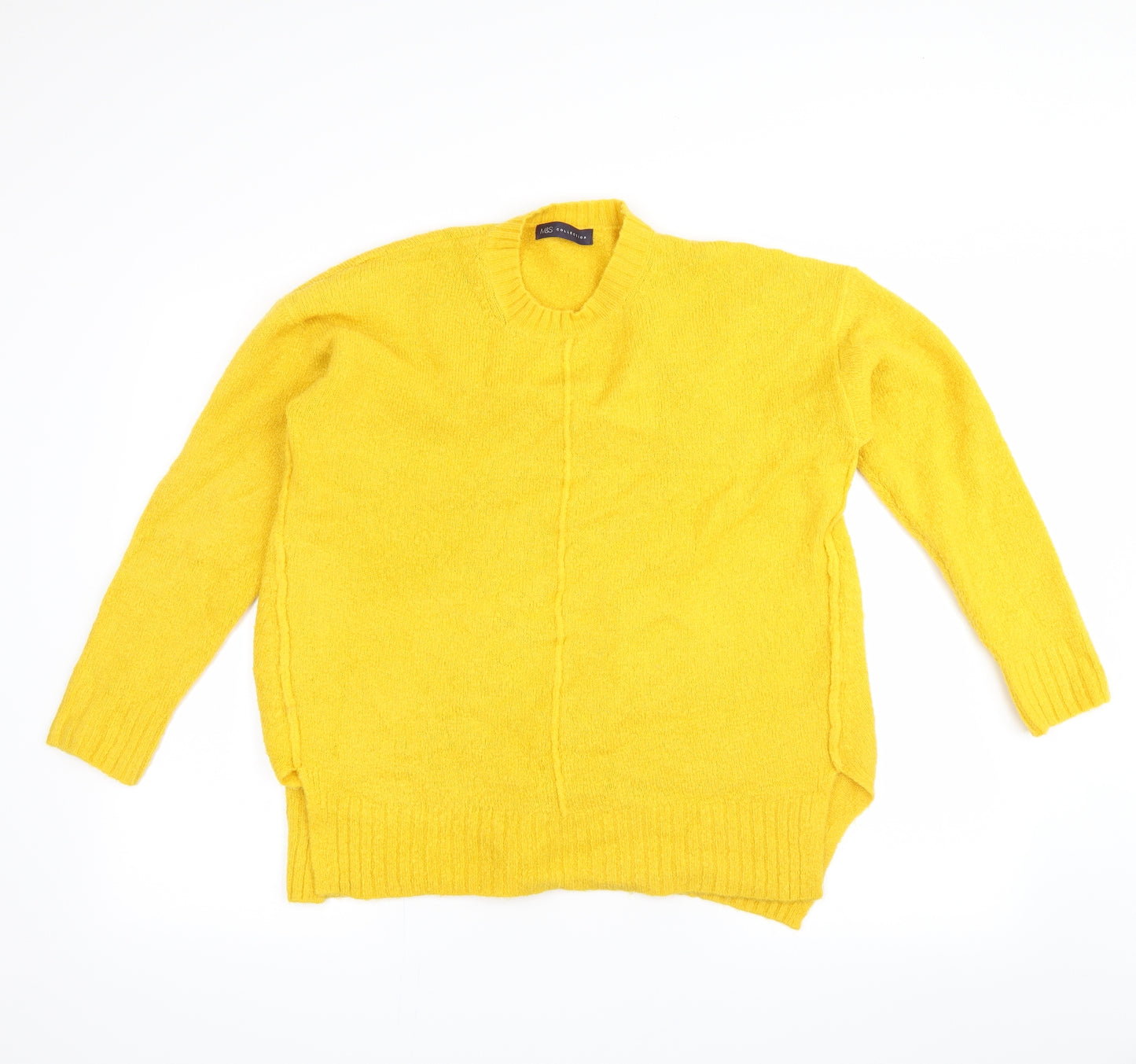 Marks and Spencer Womens Yellow   Pullover Jumper Size M