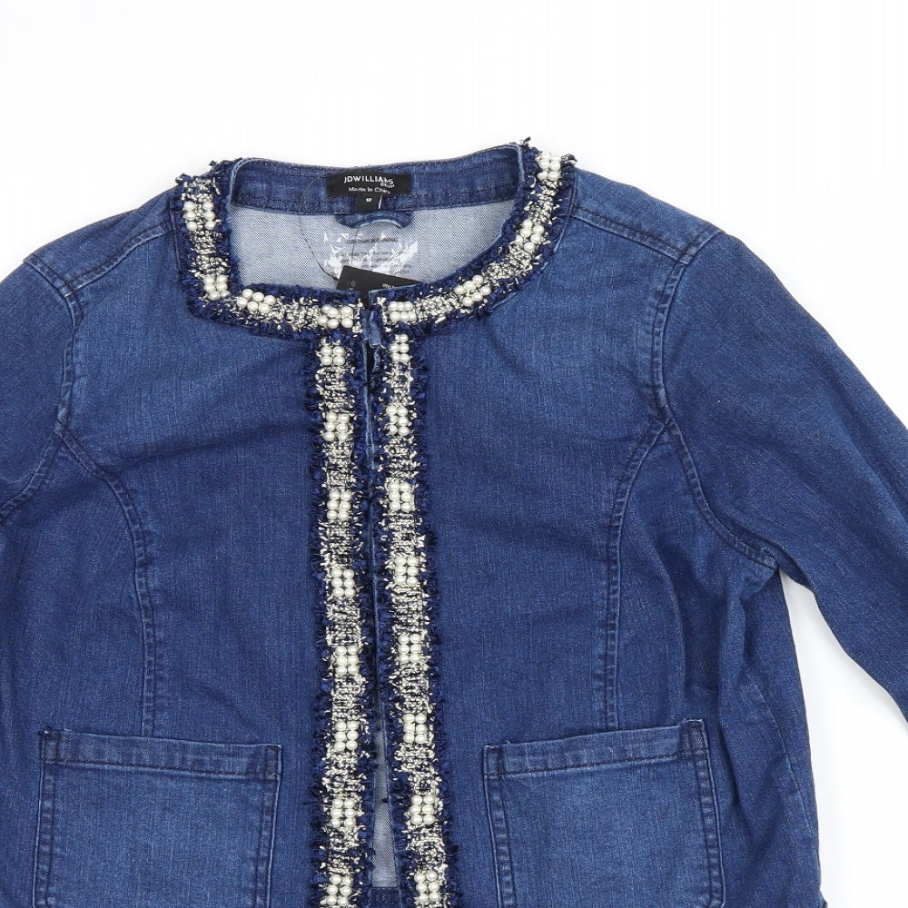 jdwilliams Womens Blue  Denim Jacket  Size 12