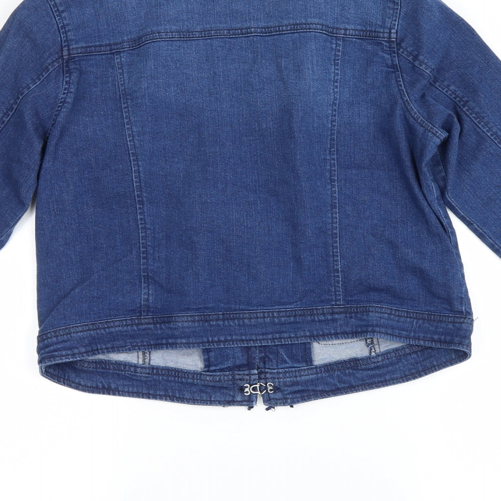 jdwilliams Womens Blue  Denim Jacket  Size 12
