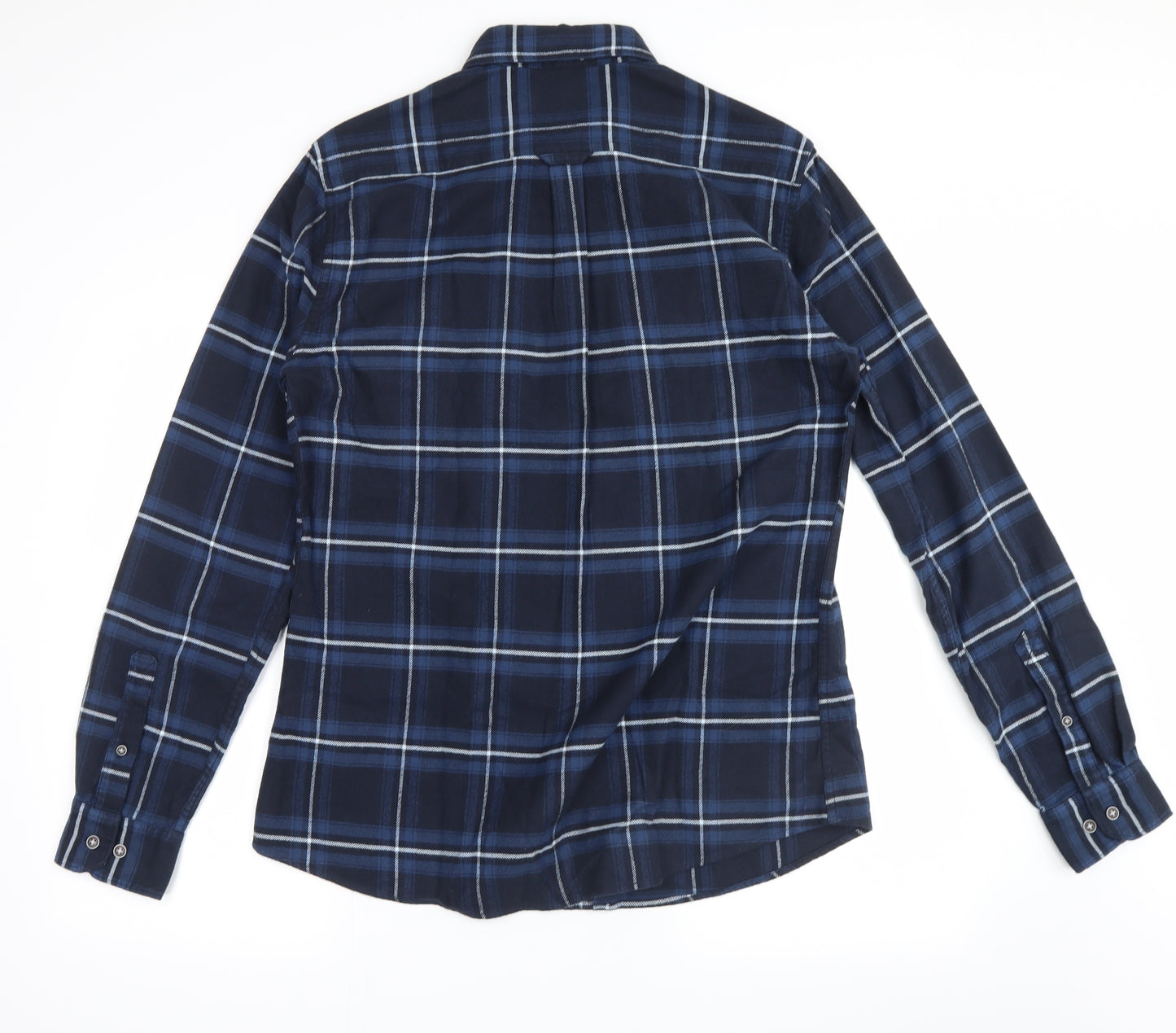 Barbour Mens Blue Plaid   Button-Up Size M