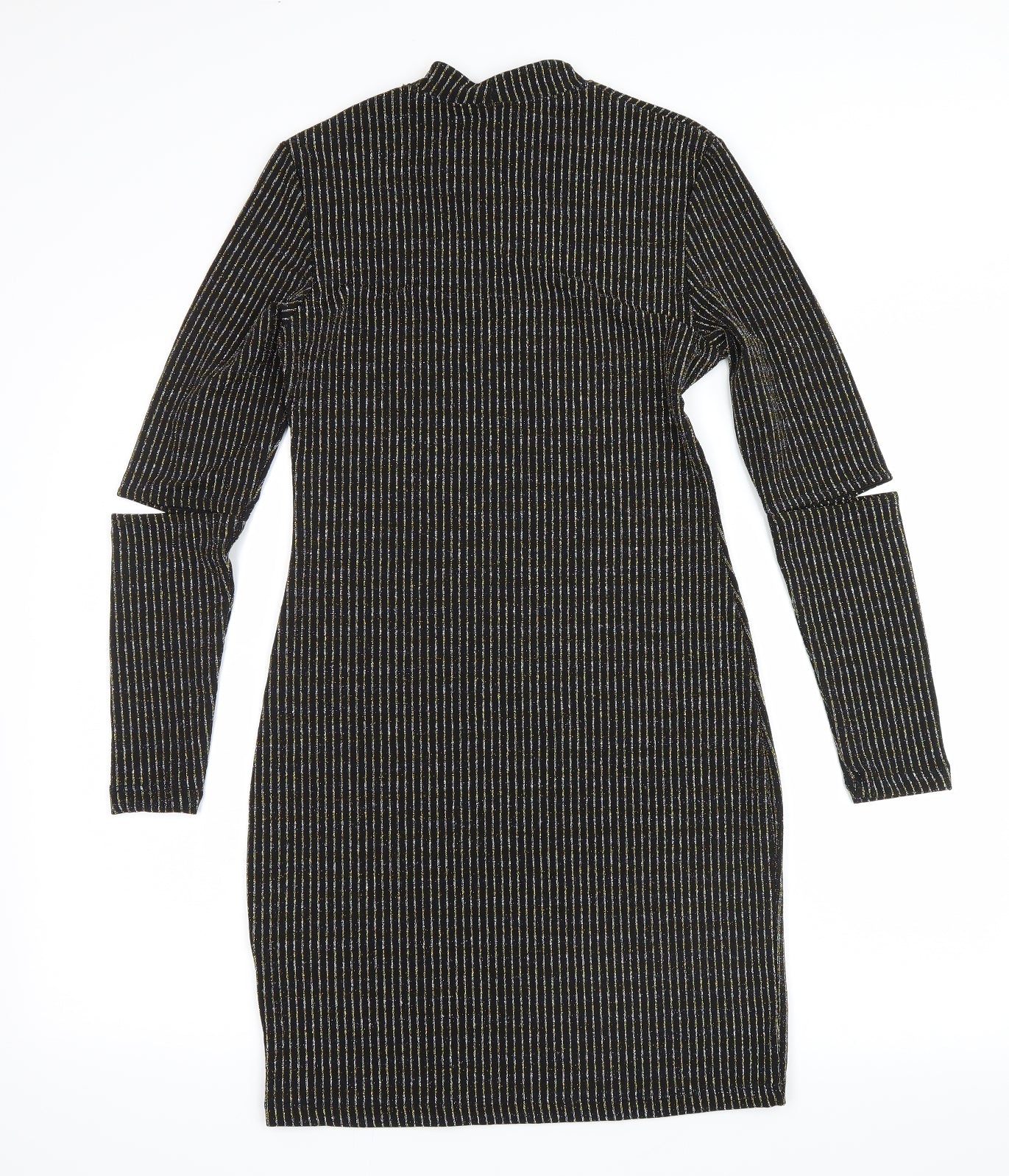 H&M Womens Black   Shirt Dress  Size 12