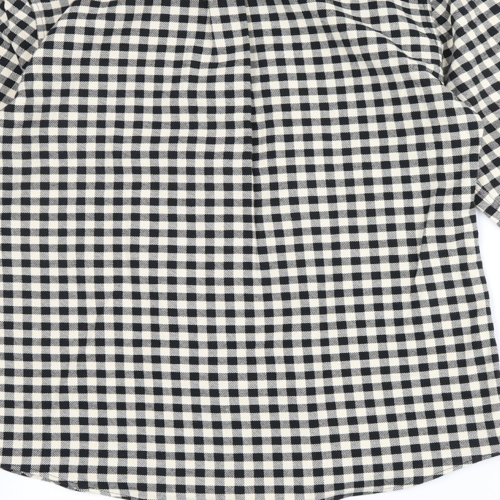 Barbour Mens White Plaid   Button-Up Size M