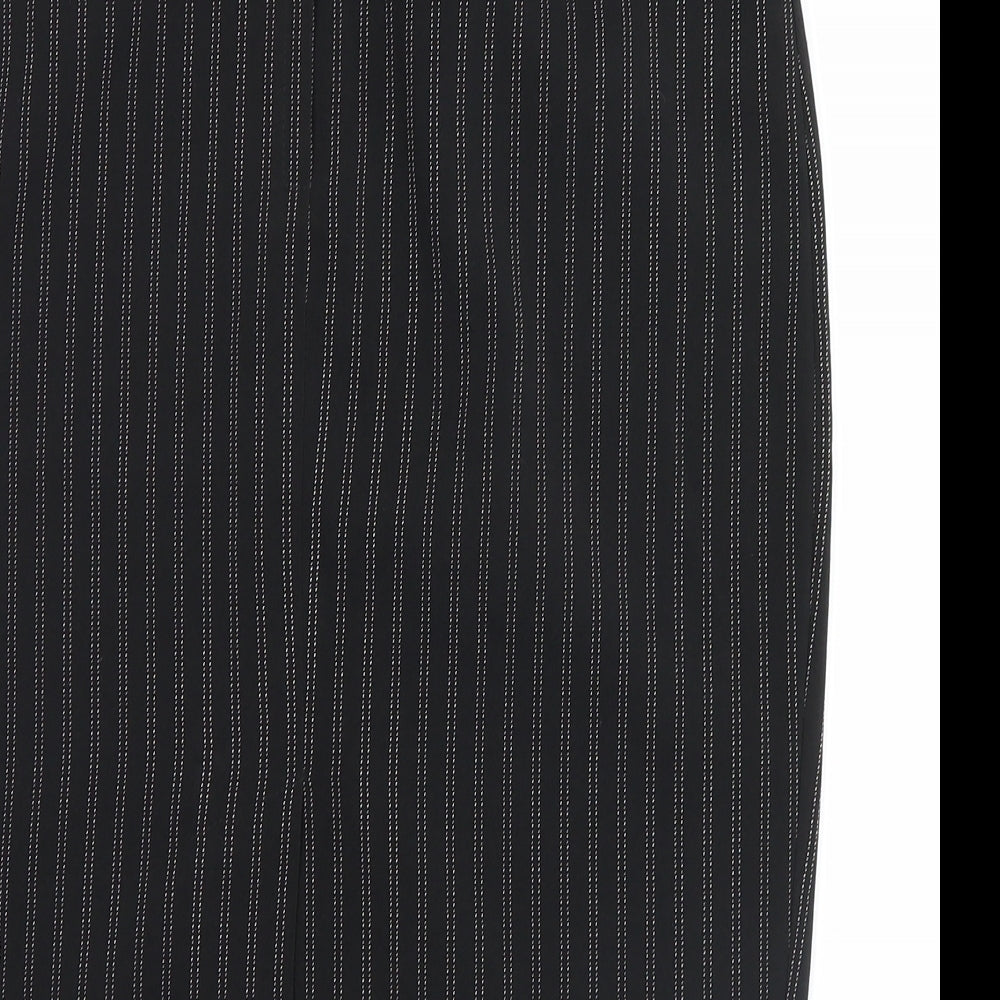 AMARANTO Womens Black Striped  Straight & Pencil Skirt Size 12