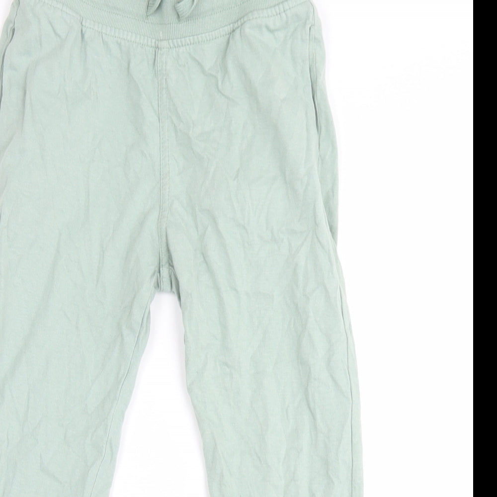 H&M Boys Green   Sweatpants Trousers Size 4-5 Years