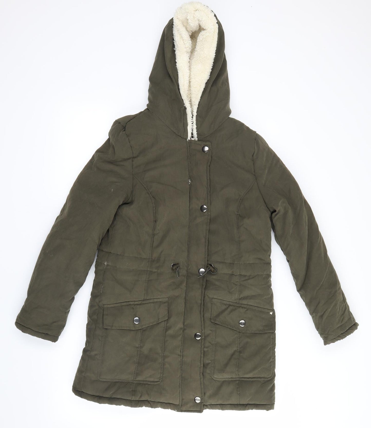 b.you Womens Green   Windbreaker Coat Size 8