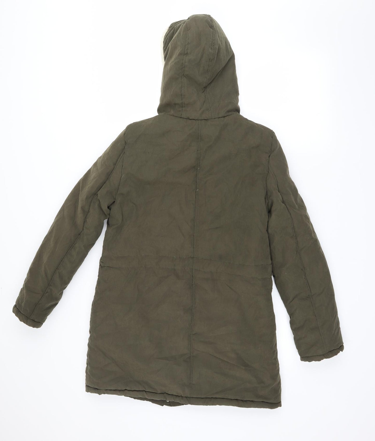 b.you Womens Green   Windbreaker Coat Size 8