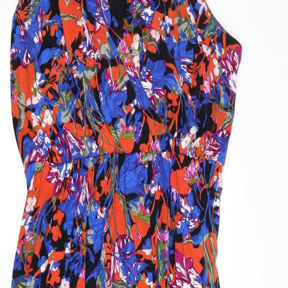 Moda Womens Red Floral  A-Line  Size 24