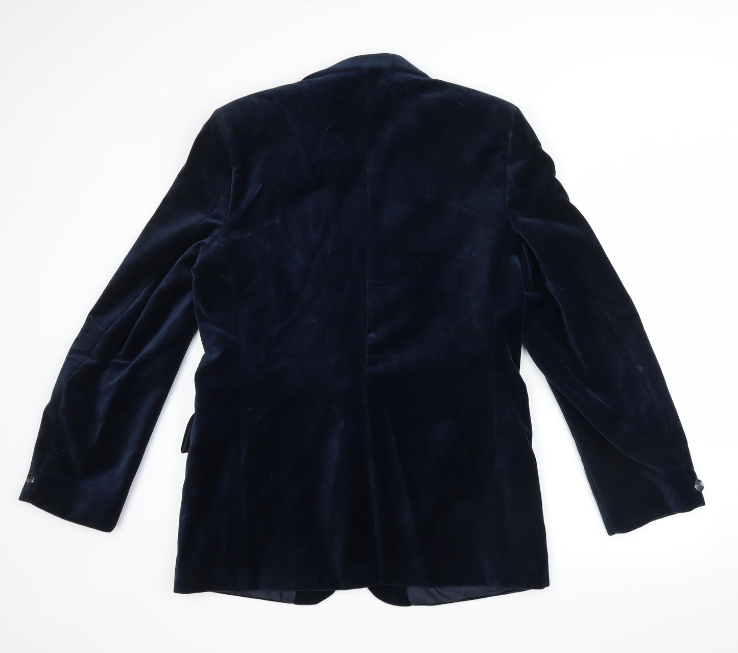 Preworn Mens Blue  Velvet Jacket Blazer Size 42
