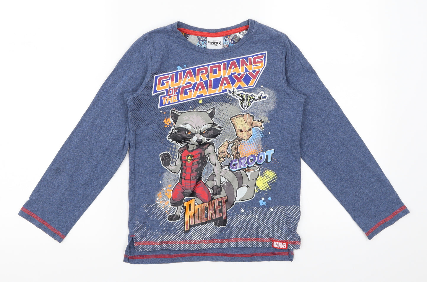 Tu  Boys Blue   Basic T-Shirt Size 7-8 Years  - MARVEL