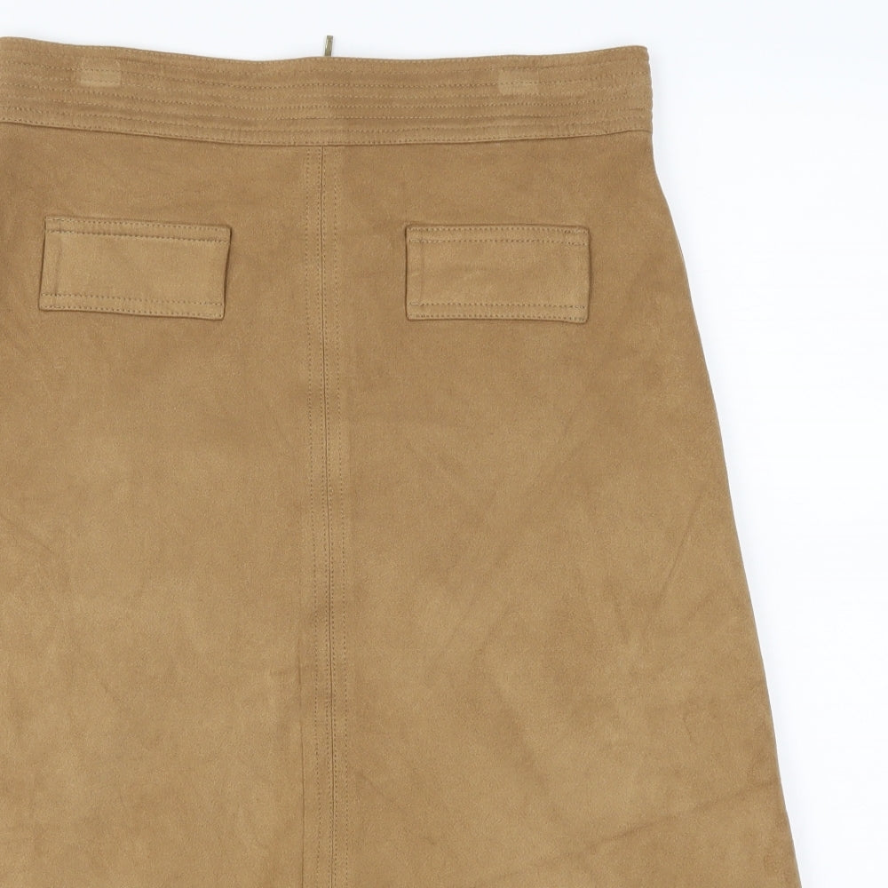 Marks and Spencer Womens Brown   A-Line Skirt Size 10