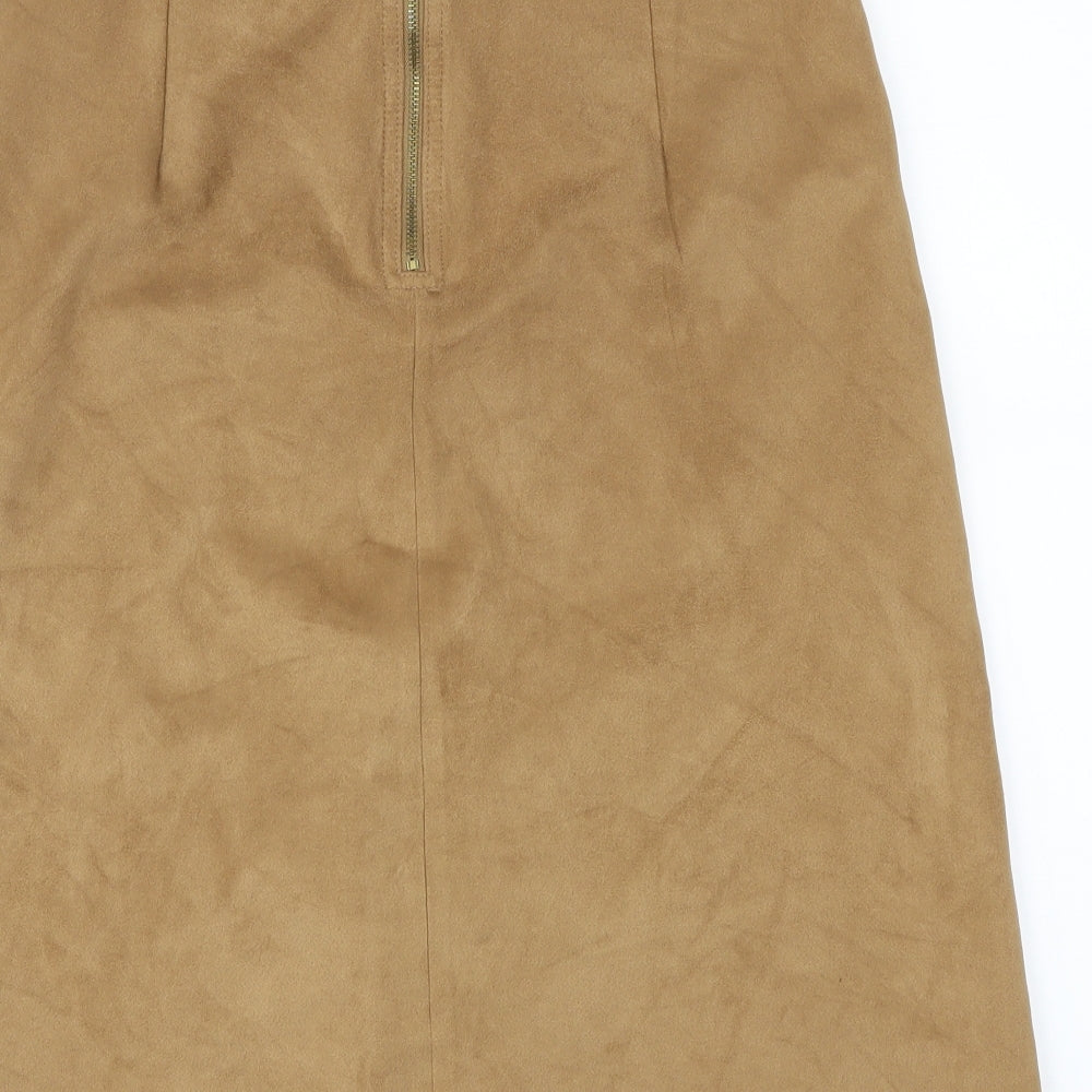 Marks and Spencer Womens Brown   A-Line Skirt Size 10
