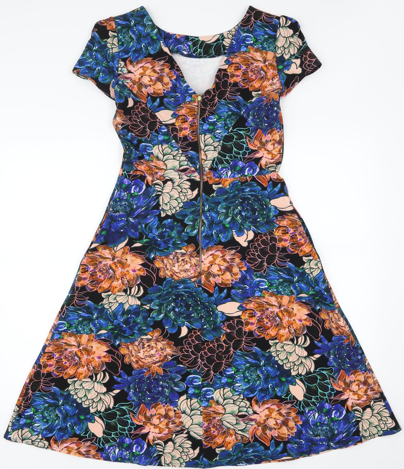 Closet Womens Black Floral  Bodycon  Size 10