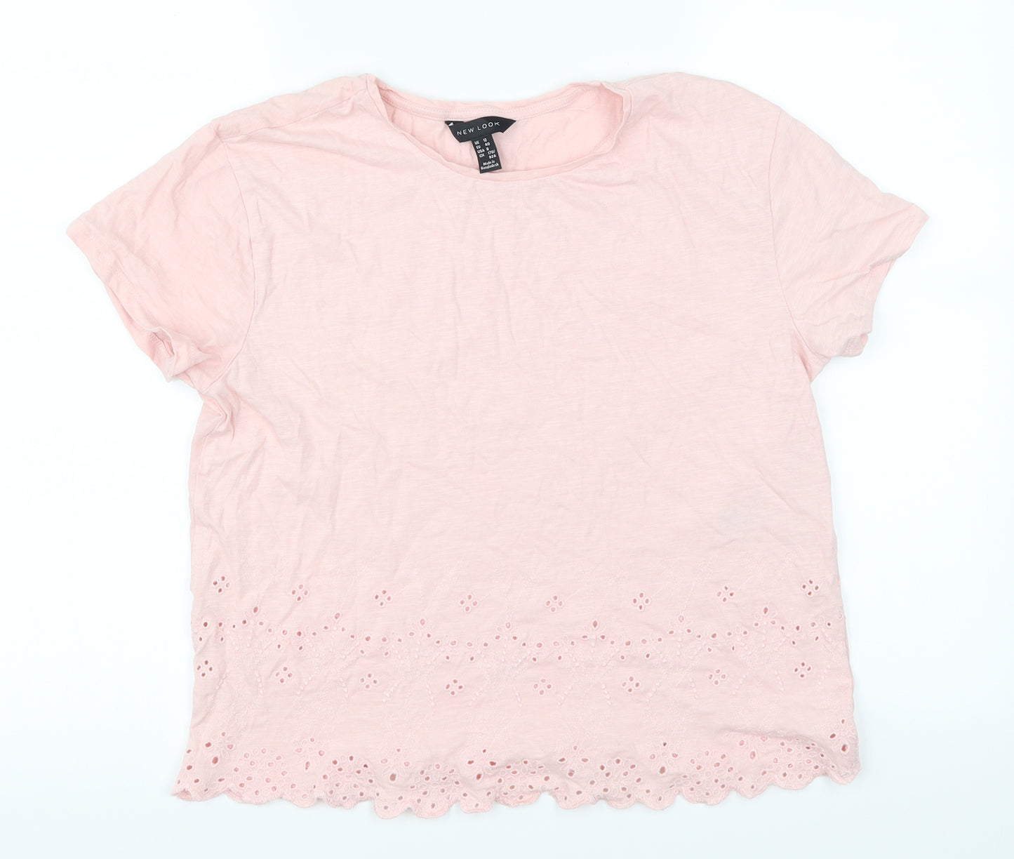 New Look Womens Pink   Basic T-Shirt Size 12