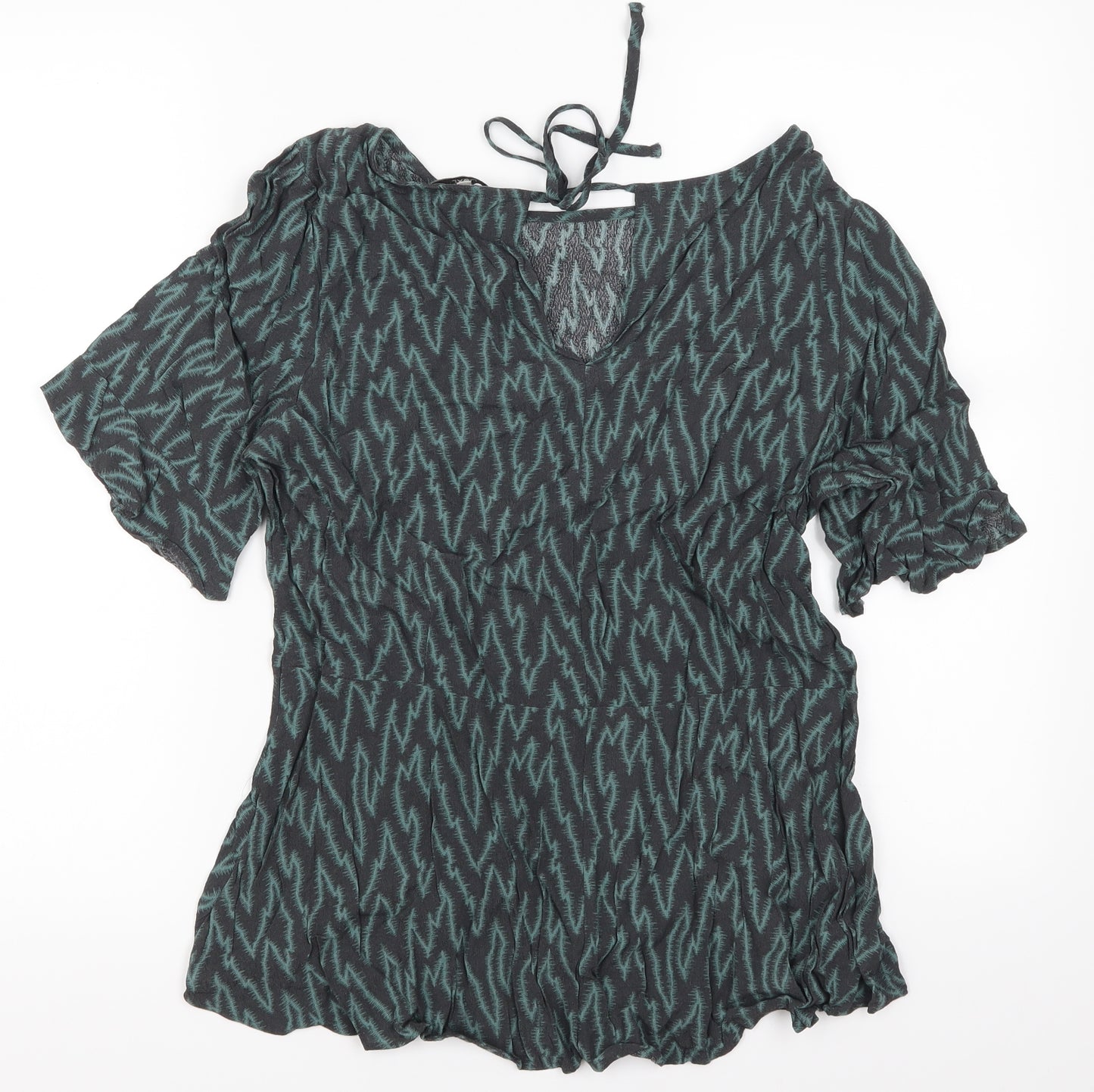 NEXT Womens Blue Striped  Basic Blouse Size 14