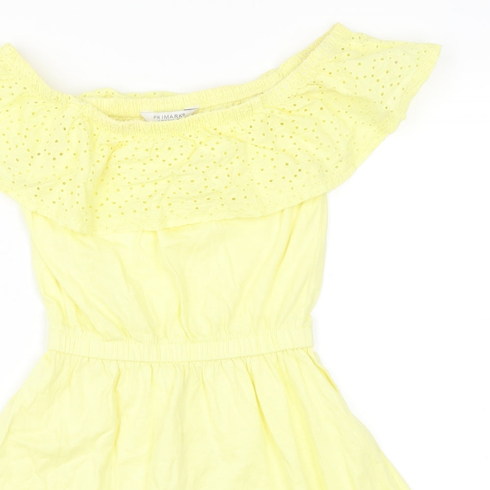Primark Girls Yellow   A-Line  Size 9-10 Years