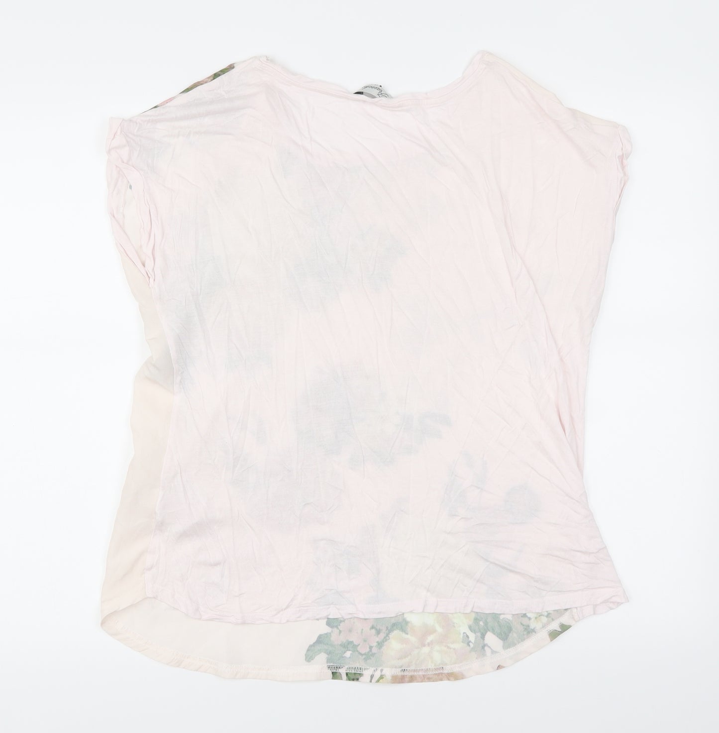 Peacocks Womens Pink Floral  Basic Blouse Size 14