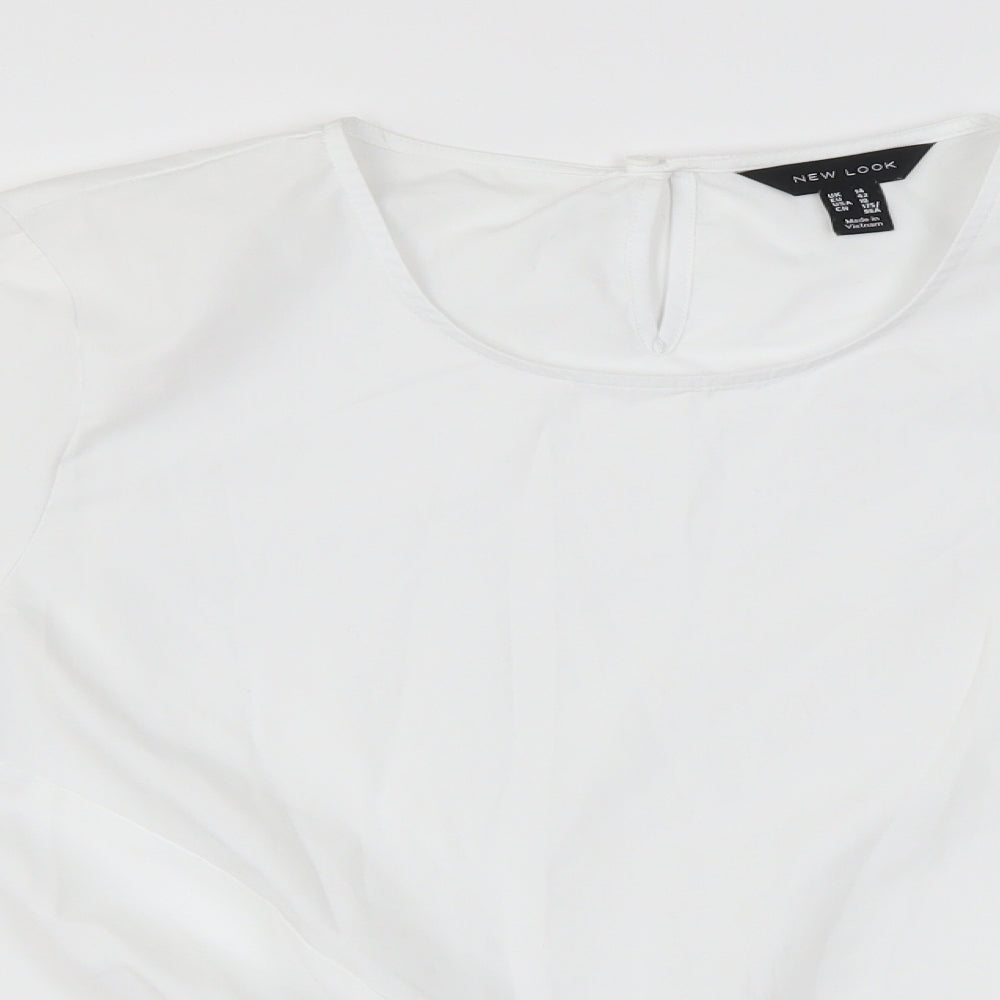New Look Womens White   Basic Blouse Size 14