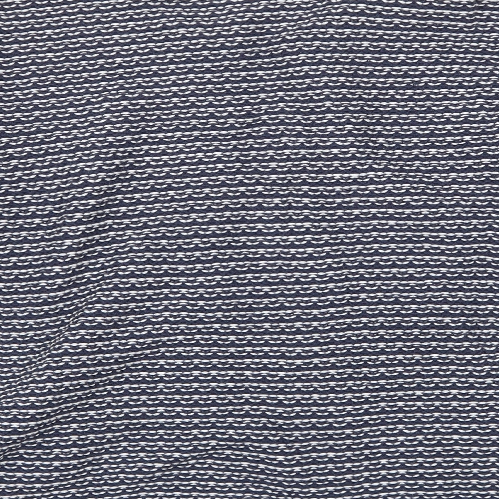 Tulchan Womens Blue Striped  Cardigan Jumper Size L