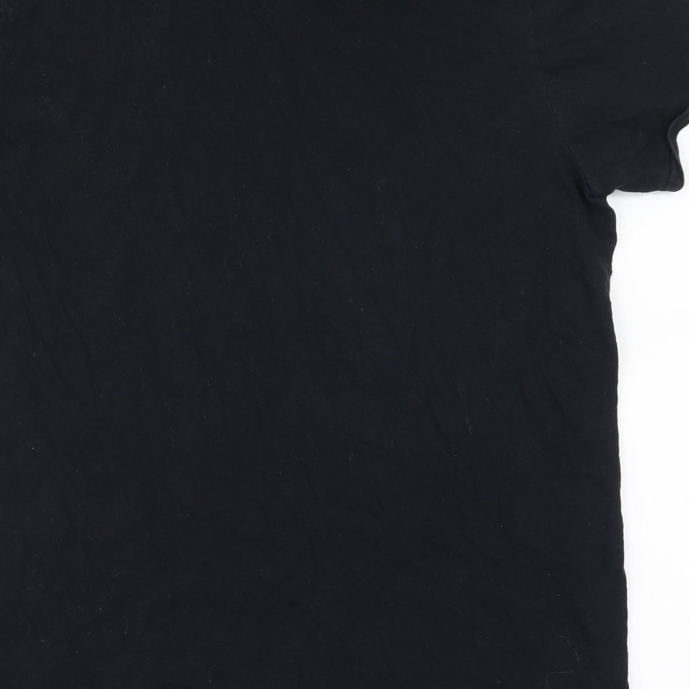 Gildan Mens Black    T-Shirt Size M
