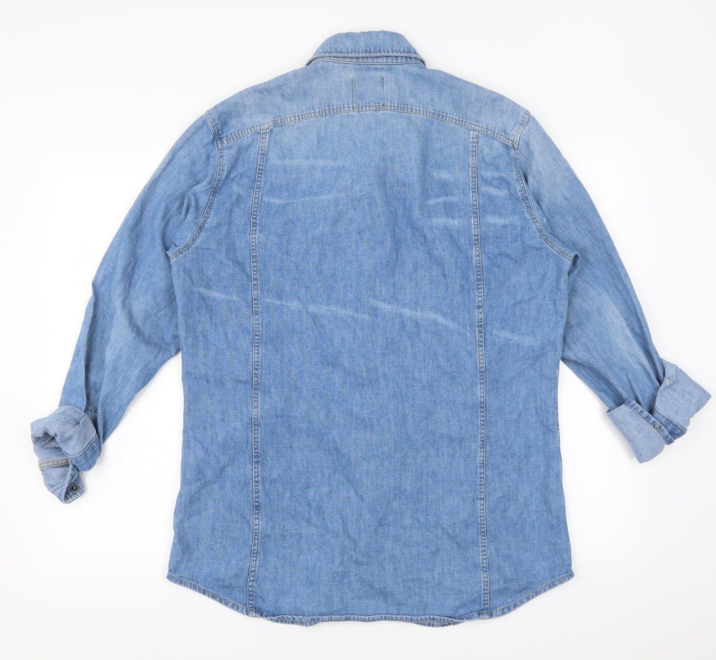 g star Mens Blue    Button-Up Size M