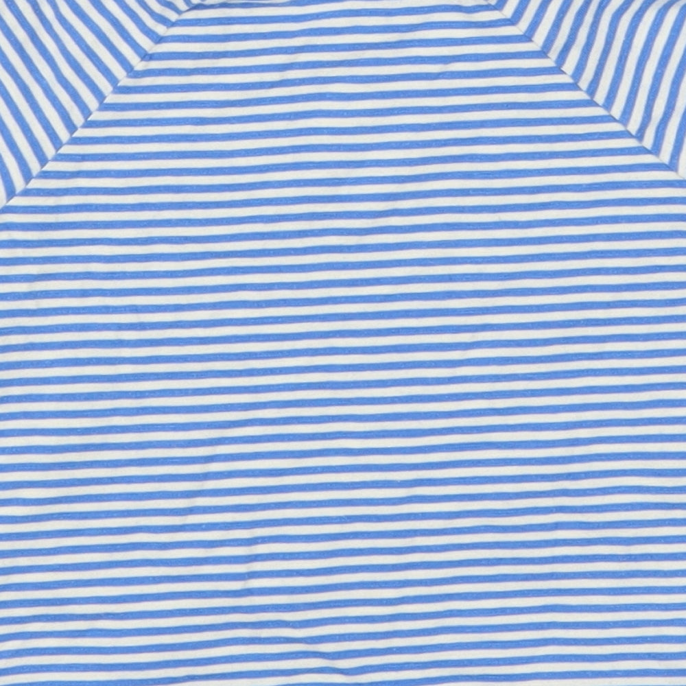 Nutmeg Baby Blue Striped  Basic T-Shirt Size 12-18 Months