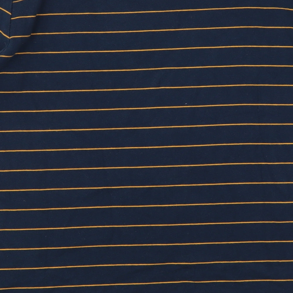 Nutmeg Womens Blue Striped  Basic T-Shirt Size 18