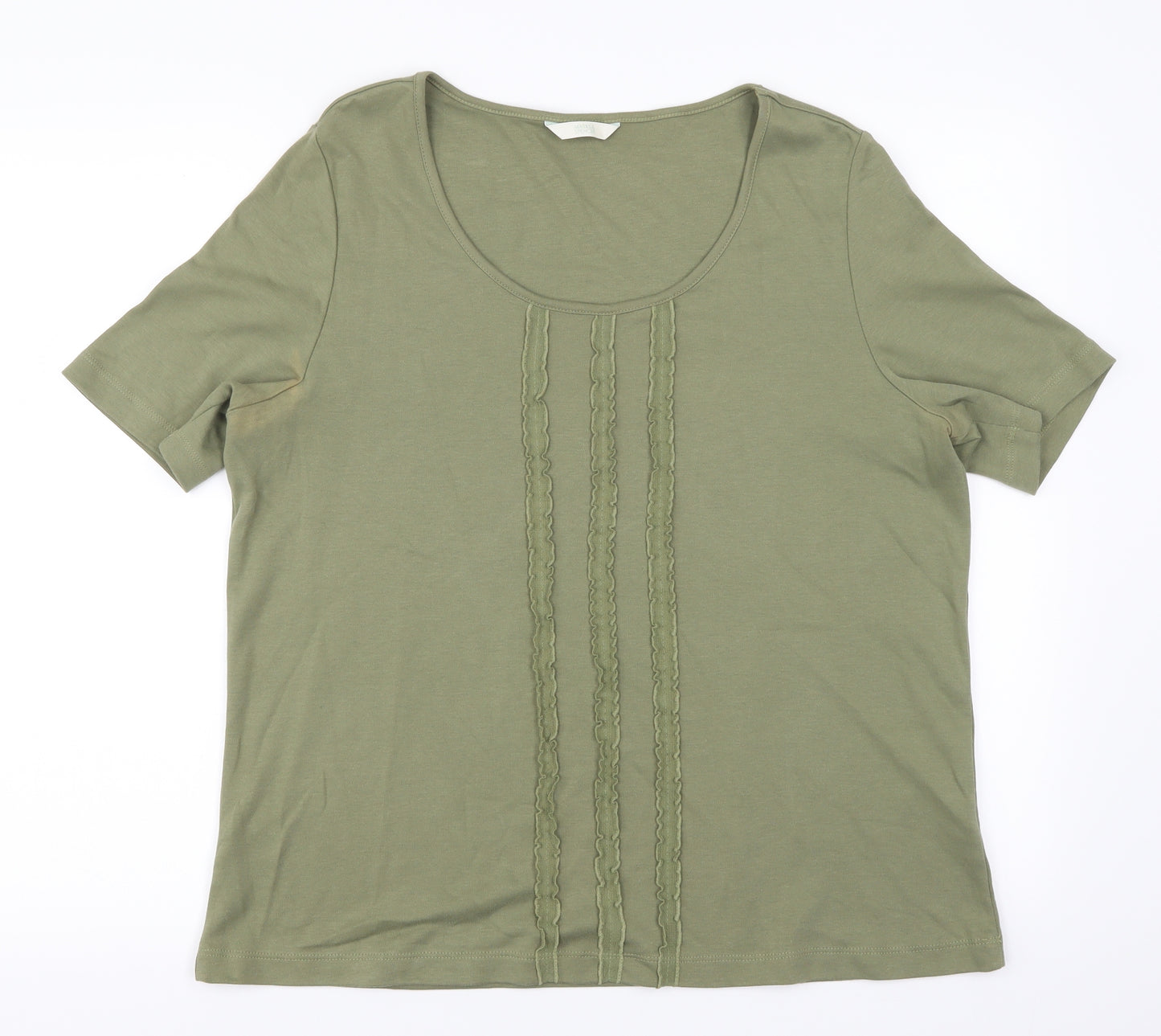 Marks and Spencer Womens Green   Basic T-Shirt Size 18