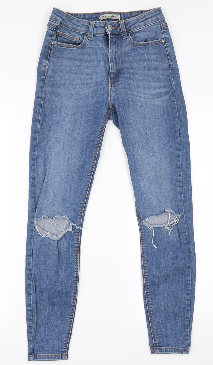 Denim Co Womens Blue Skinny Jeans Size 8 L25 in