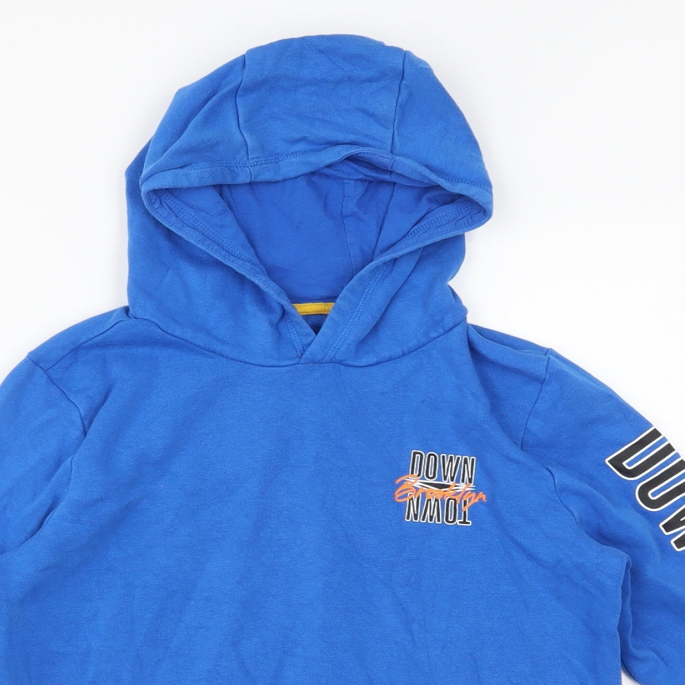 F&F Boys Blue   Pullover Hoodie Size 10-11 Years