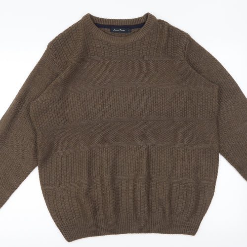 James Pringle Mens Brown   Pullover Jumper Size L
