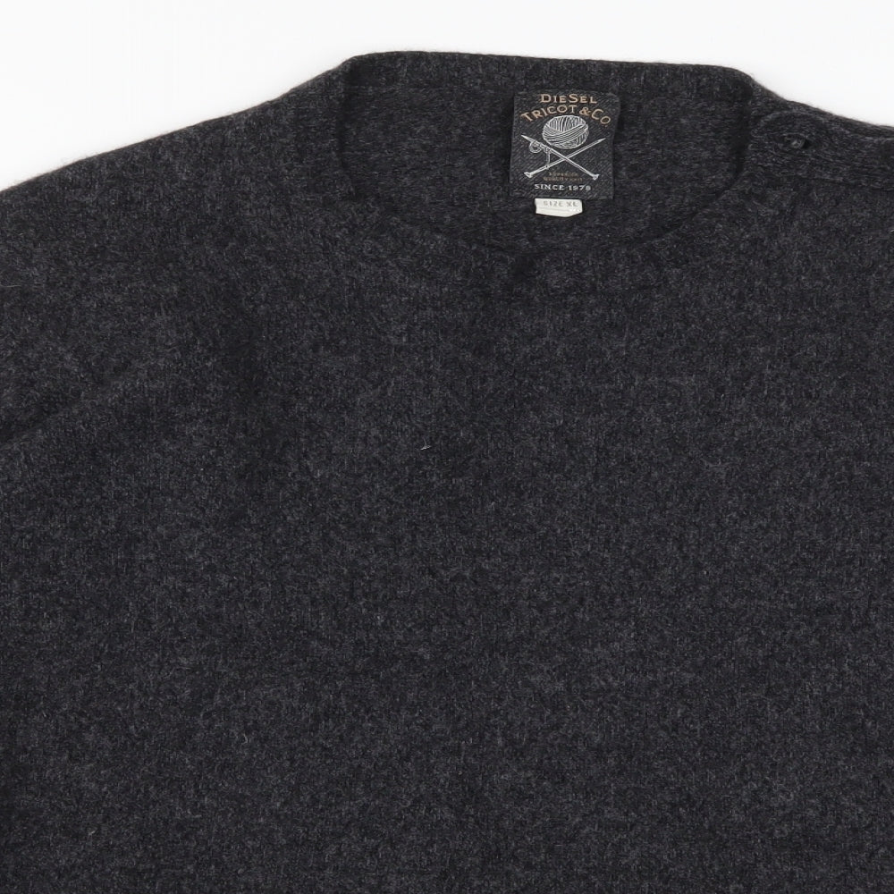 Diesel Mens Black   Pullover Jumper Size XL