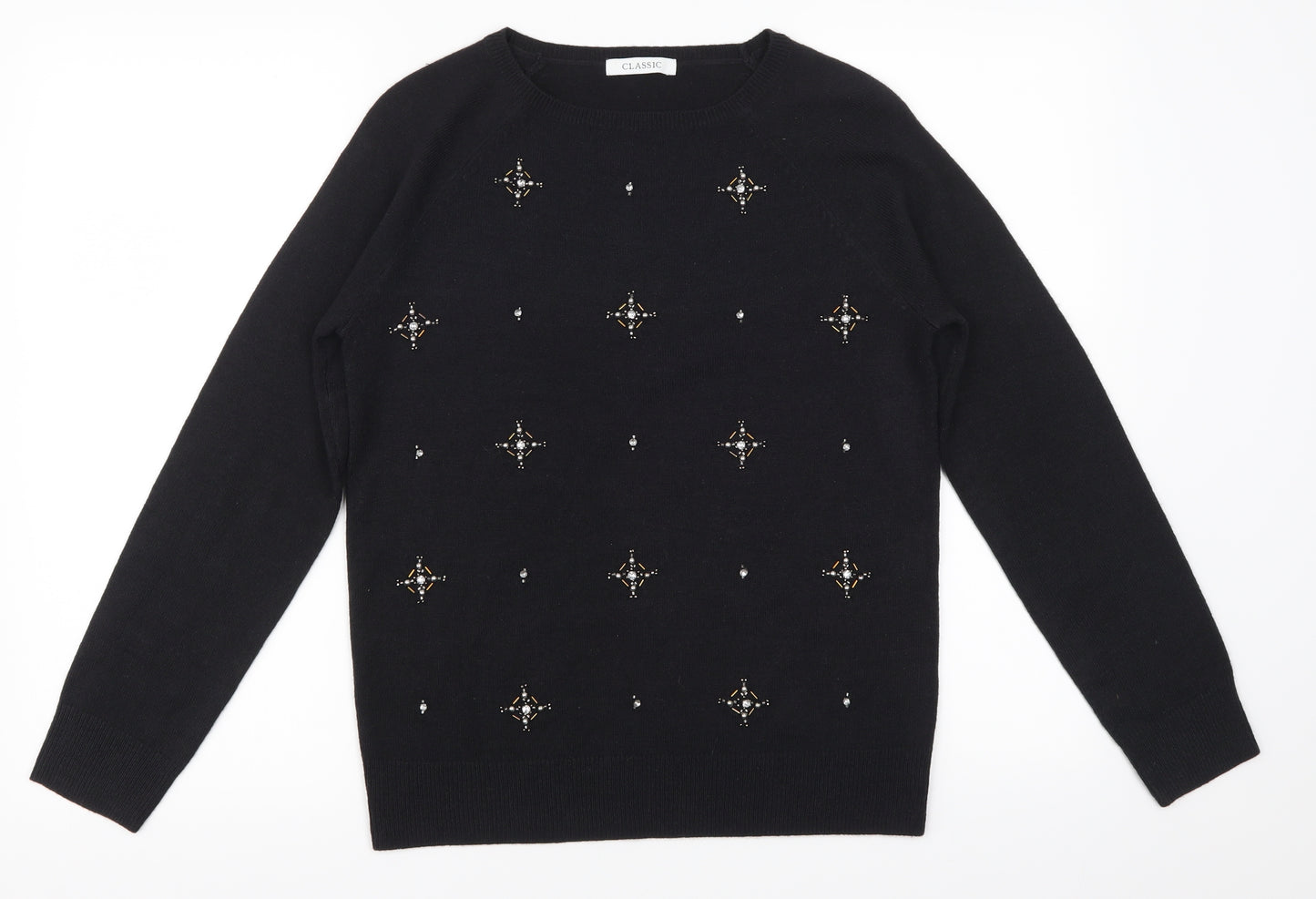 Debenhams Womens Black   Pullover Jumper Size 8