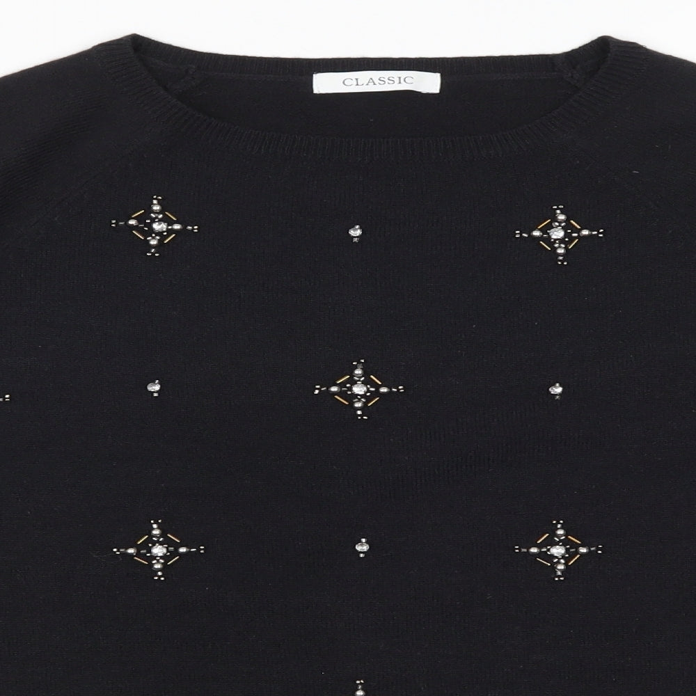 Debenhams Womens Black   Pullover Jumper Size 8