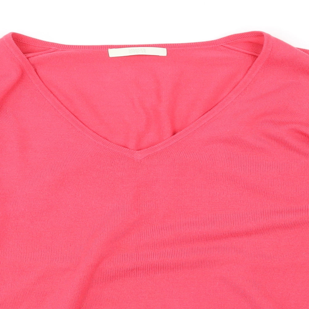 Marks and Spencer Womens Pink   Pullover Jumper Size 10