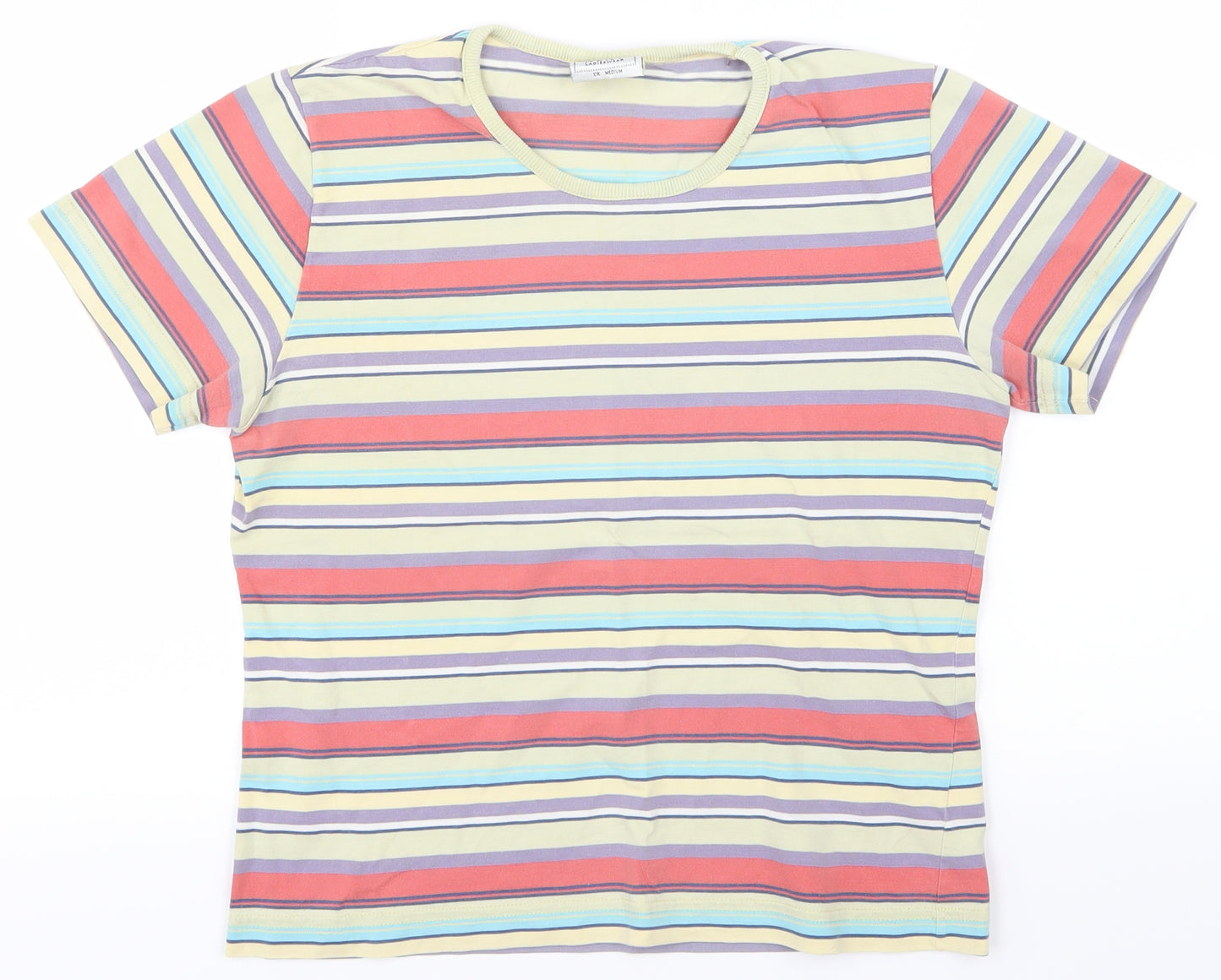 NEXT Womens Red Striped  Basic T-Shirt Size M
