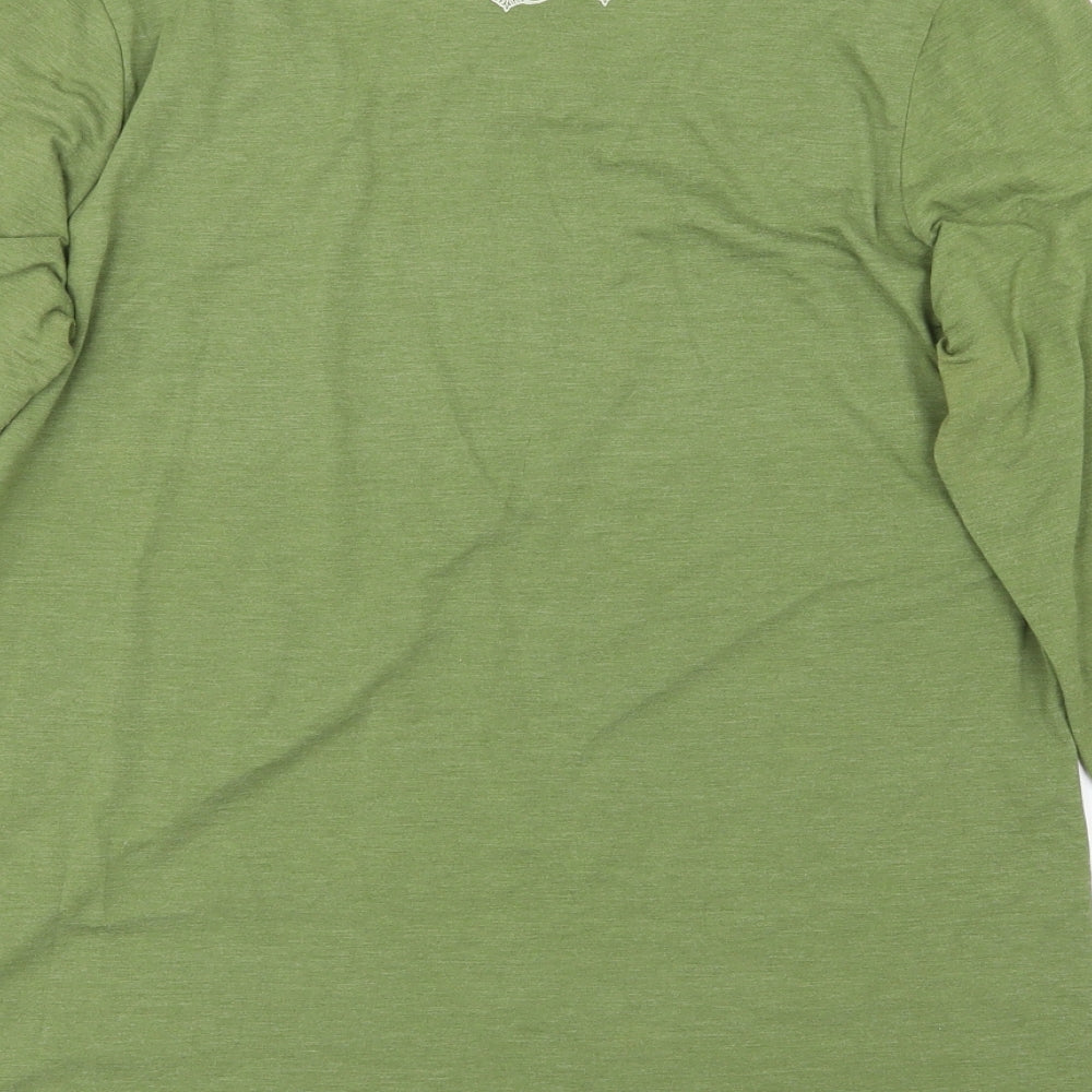 NEXT Womens Green   Basic T-Shirt Size 18  - Flower valley