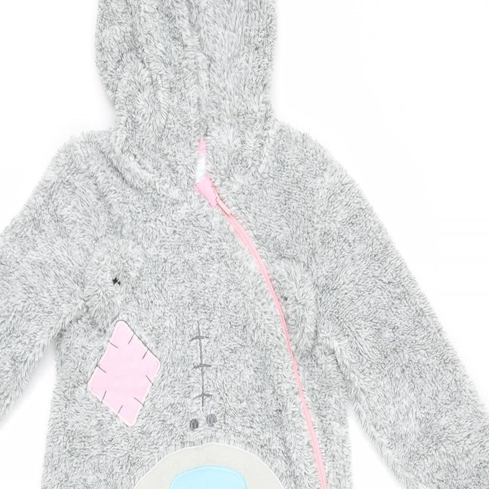 George Girls Grey Solid  Capri Gown Size 5-6 Years  - Bear