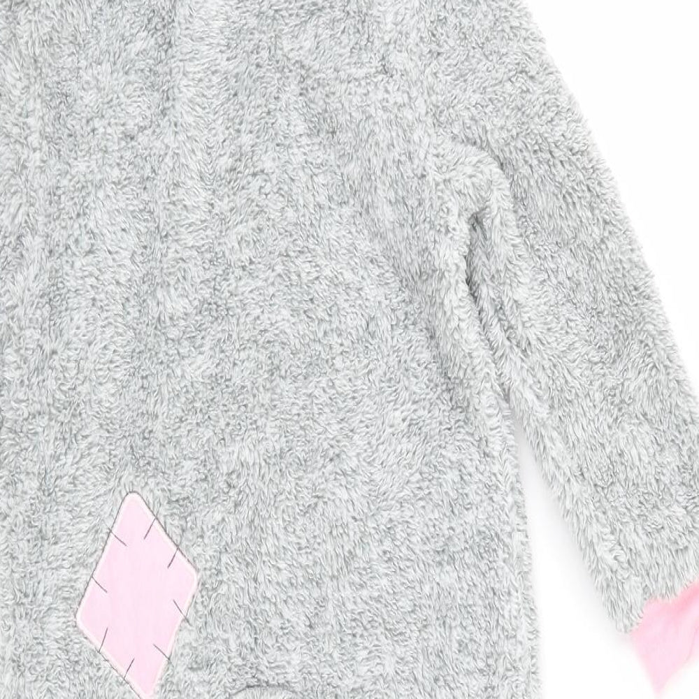 George Girls Grey Solid  Capri Gown Size 5-6 Years  - Bear