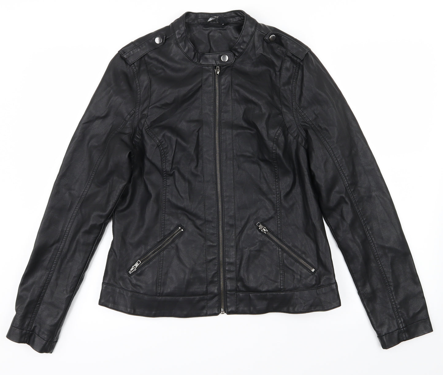 F&F Mens Black   Varsity Jacket Jacket Size 42