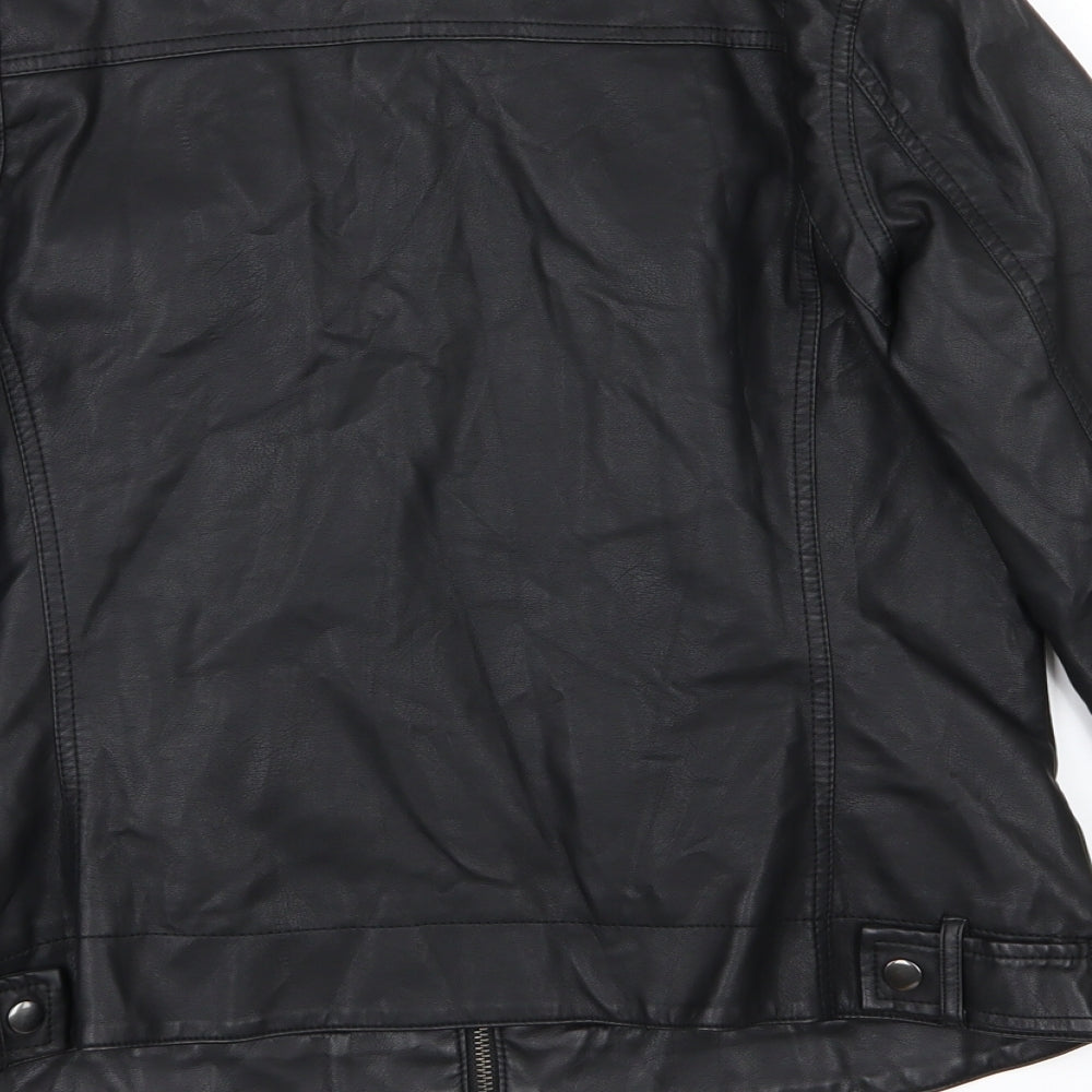 F&F Mens Black   Varsity Jacket Jacket Size 42