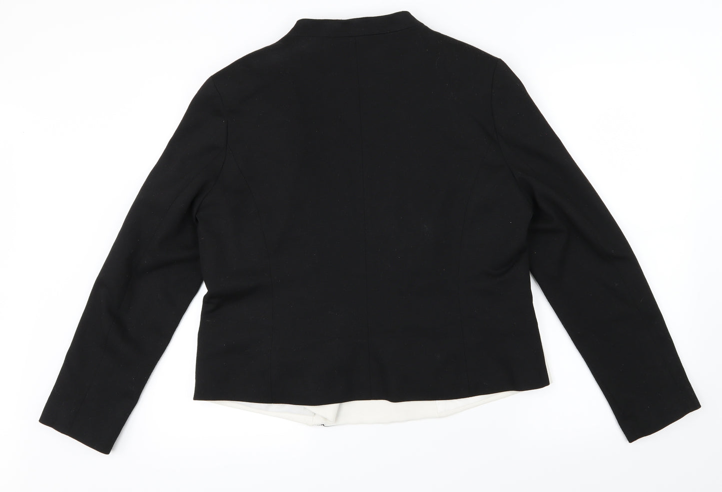 Star  Womens White   Bomber Jacket Jacket Size 18  - Black and White