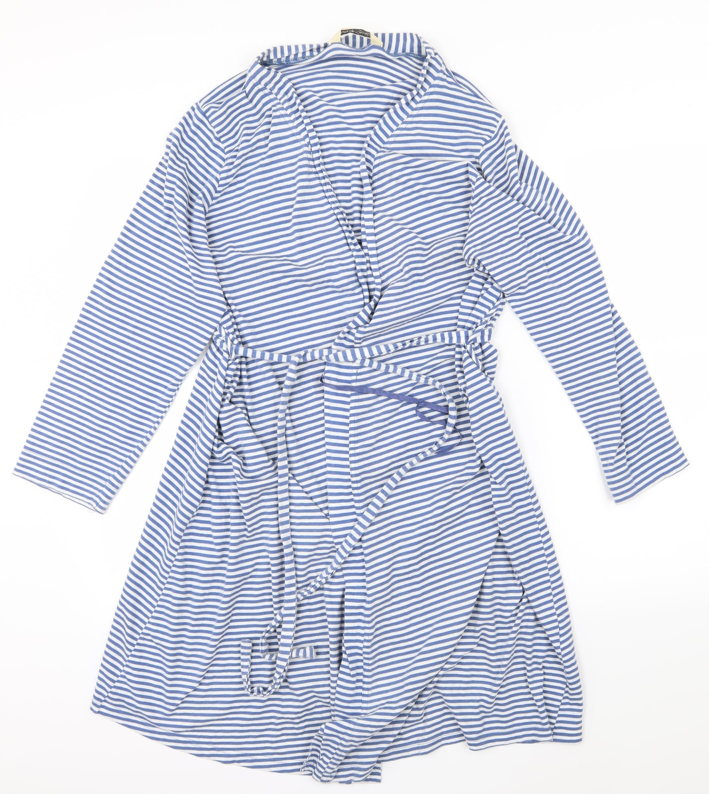 Blooming Marvellous Womens Blue Striped  Cami Robe Size M