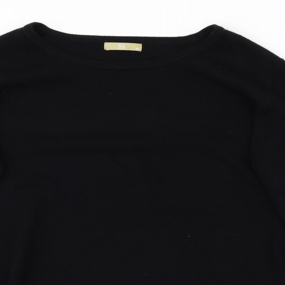 TU Womens Black   Pullover Jumper Size 18
