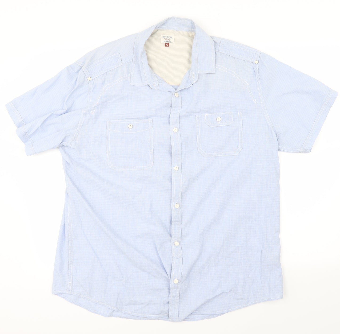 NEXT Mens Blue    Button-Up Size XL