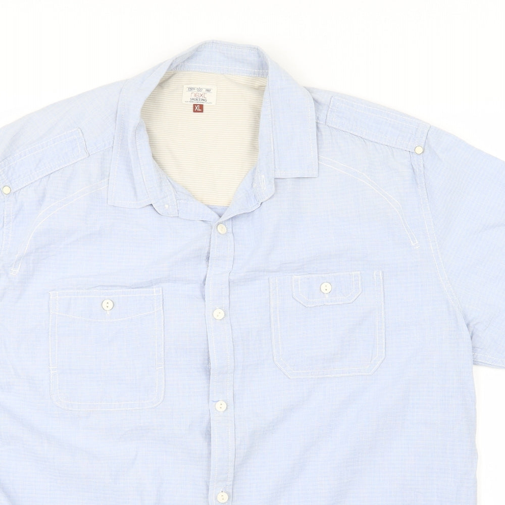 NEXT Mens Blue    Button-Up Size XL