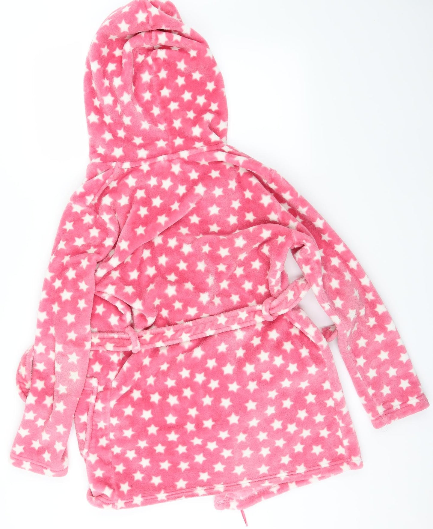 George Womens Pink Solid  Babydoll Robe Size S  - Stars